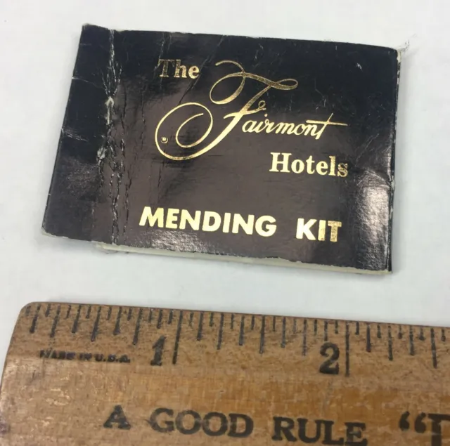 Vintage Hotel Motel Sewing Mending Kit THE FAIRMONT HOTEL Hotels Group