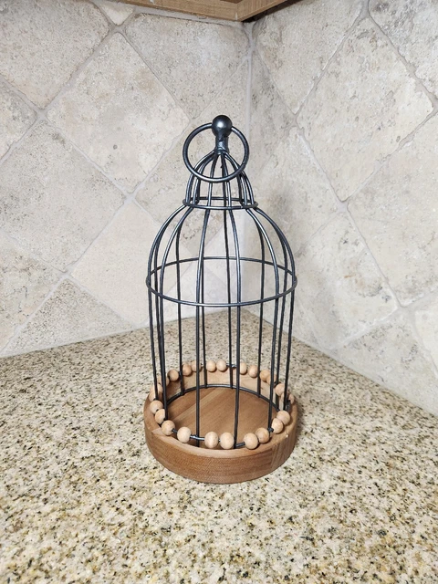 Decorative Rustic Vintage Style Gothic Farmhouse Bird Cage