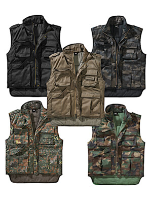 Brandit Ranger Gilet cacciatore Ranger Gilet Imbottito pescatore Gilet Foderato 4014 