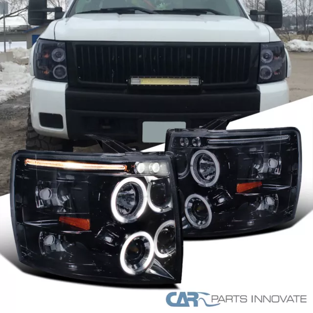 FIT 2007-2014 CHEVY Silverado 1500 2500HD [LED Halo] Projector