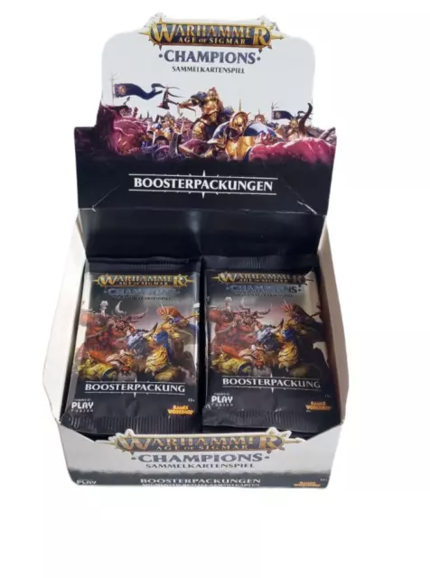 Warhammer Age of Sigmar Champions Booster Packs 13 Karten TCG  Deutsch NEU OVP