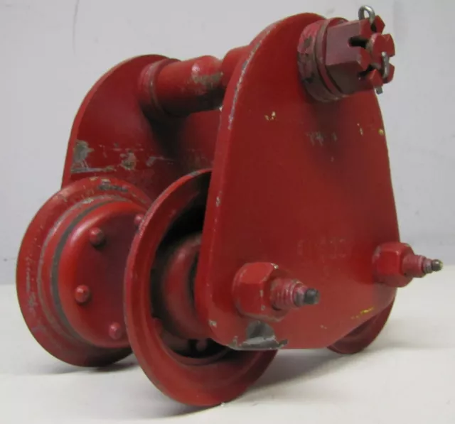 Red Trolley 1/2 Ton 1000 Lb Capacity Push Trolley for Lift Hoist