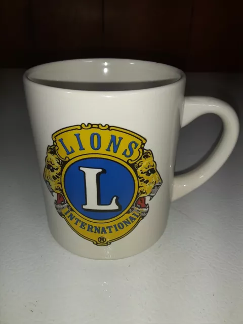 Tasse à café en céramique vintage Lions Club International Fraternelle, puce à thé, LIRE