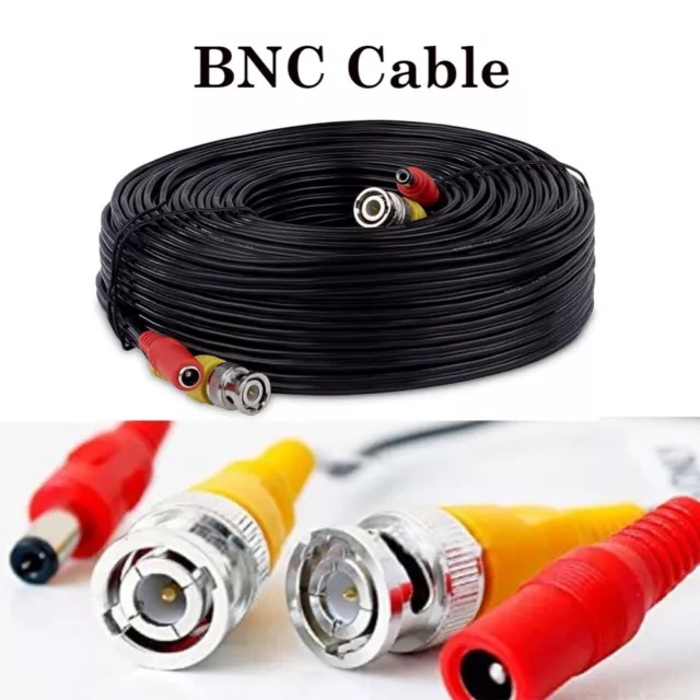 5M 10M 15M BNC Video DC Power Extension Cable Cord For CCTV Security Camera DVR