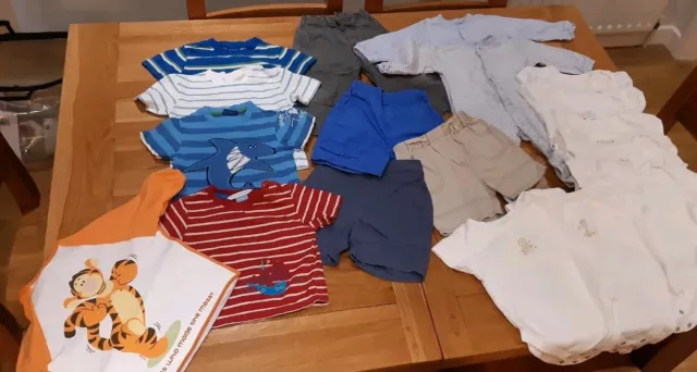 Babies Boys Bundle Of Clothes Aged 9-12 Months. Please See Description.