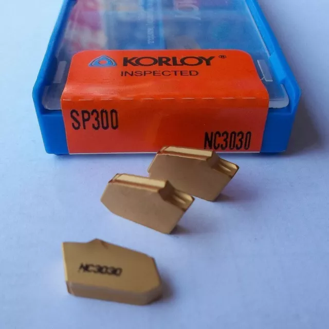 KORLOY SP300 NC3030 Carbide inserts Grooving blade 10Pcs