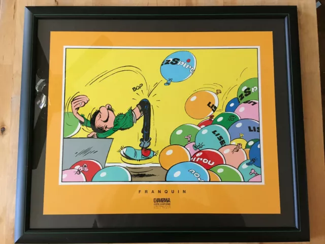 Serigraphie / Siebdruck Gaston mit Luftballons Aufl. 500 - Franquin Champaka