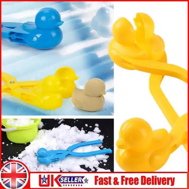 Winter Snow Mold Plastic Duck Snowball Maker Clip Tool Kids Sand Ball Toys