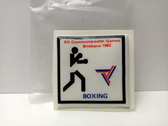 Xll Commonwealth Games Brisbane 82 - Official Souvenir Padded Sticker