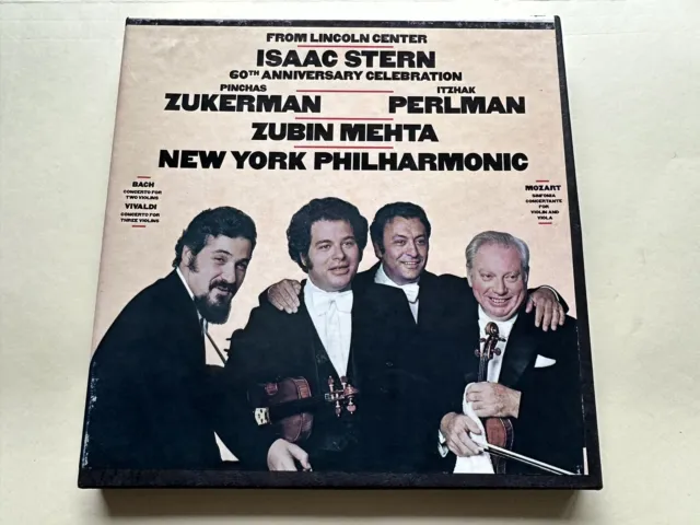 Isaac Stern 60th Anniversary Celebration 1981 Reel 7 ½ ips 4-Track Stereo SEALED