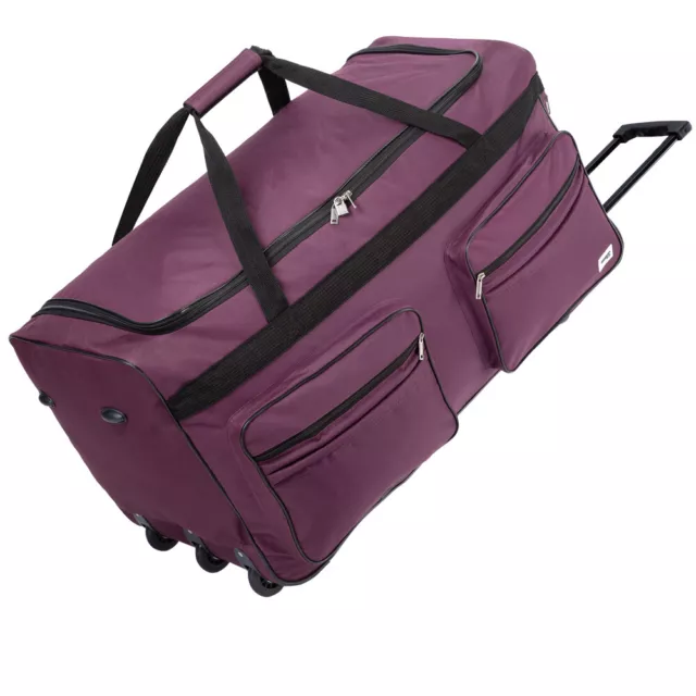 B-Ware XXL Reisetasche mit Trolleyfunktion  160 LITER - 85x43x44cm Pflaume