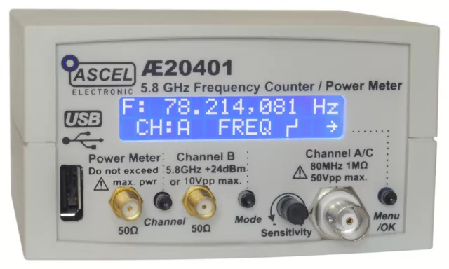 AE20401 5.8 GHz Frequenzzähler / Power Meter / Impulszähler - Komplett-Bausatz