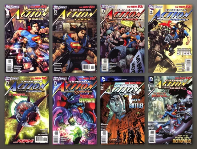 ACTION COMICS [Vol 2] #1-8 Cover A 1st Ptg 2 3 4 5 6 7 New 52 NM DC COMICS 2011