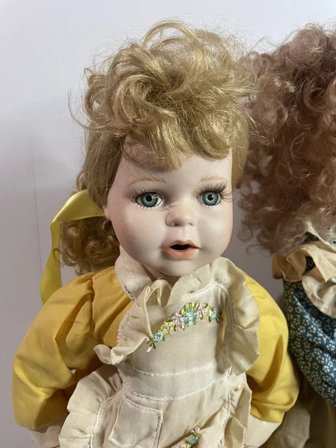 Vintage Doll Lot Porcelain Plastic Bisque Cloth Mystery Scary Dolls Glass Eyes 8
