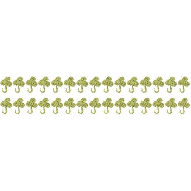 30 Pcs Patchs De Fleurs Au Crochet Couture Feuilles Dessin Animé Appliqué