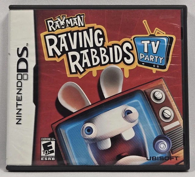 Ramon Raving Rabbit For Switches RAYMAN RAVING RABBIDS: TV Party (Nintendo DS, 2008) CIB **AUTHENTIC** £ ...