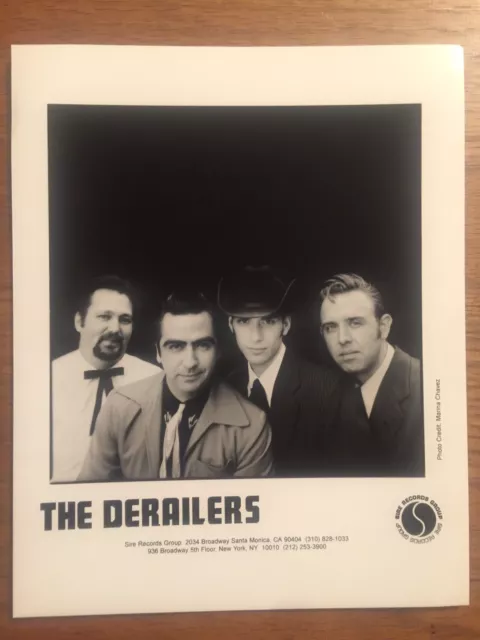 The Derailers music group members  8 X10 Vintage Press Photo