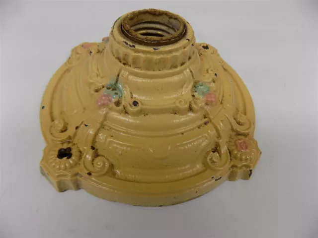 Antique Cast Iron Flush Mount Ceiling Light Fixture
