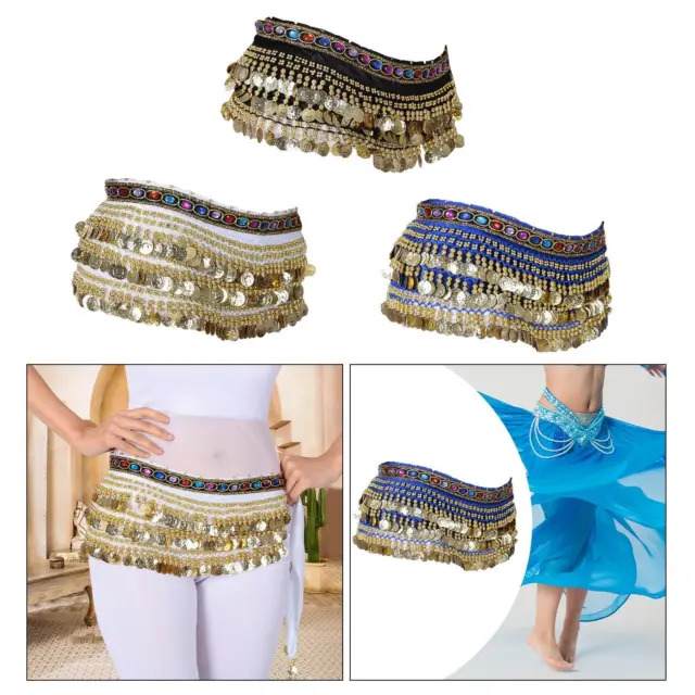 Danse du ventre hanche écharpe envelopper Bellydance hanche ceinture Costume