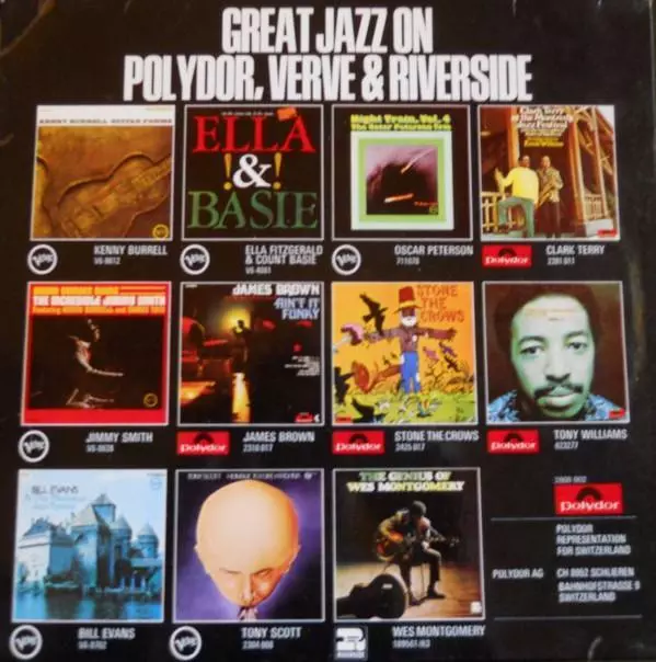 Various Artists Great Jazz On Polydor Verve & Riverside LP vinyl Germany Polydor