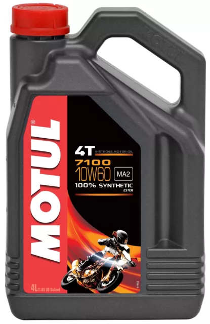 MOTUL 7100 4T 10W60 Entièrement Synthétique 4-Takt Huile 4Liter Bidon