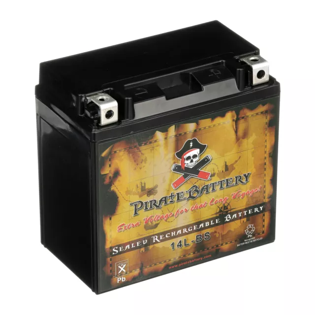 YTX14L-BS  High Performance - Maintenance Free - Sealed AGM Motorcycle Battery