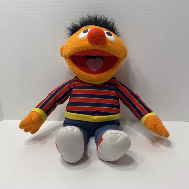 Sesame Street Plush Ernie Doll Mattel Fisher Price Stuffed Toy 15" 2009