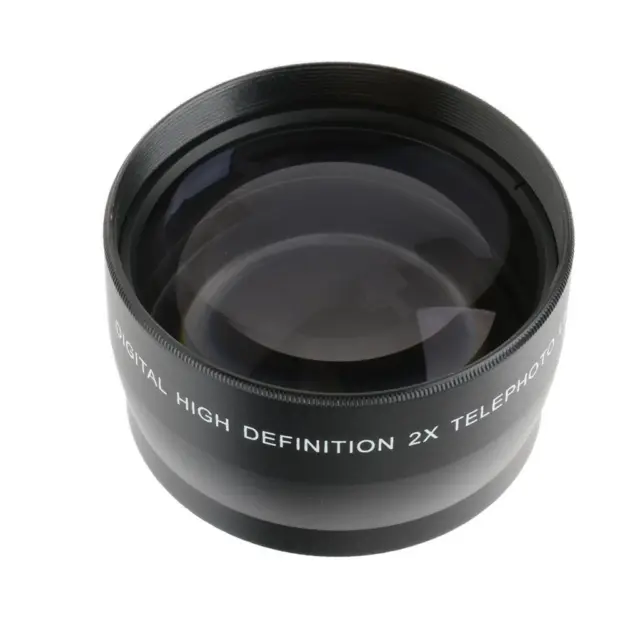 Obiettivo convertitore di foto con ingrandimento 2X da 55 mm per   Nikon