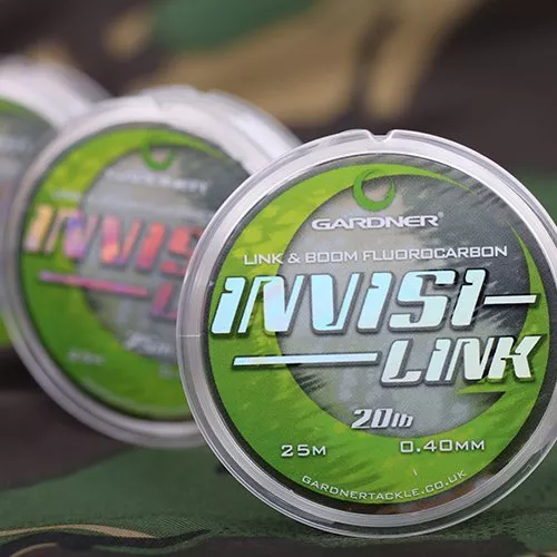 Gardner NEW Invisi-Link Fluorocarbon Hooklinks  *3 Breaking Strains* PAY 1 POST