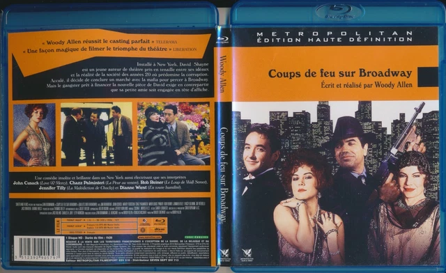 BLU-RAY COUPS DE Feu Sur Broadway, De Woody Allen, Avec John Cusack