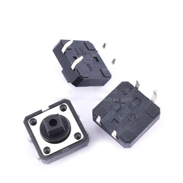 Interruttore microtasto 12x12x7 mm per mini-pulsanti tattili