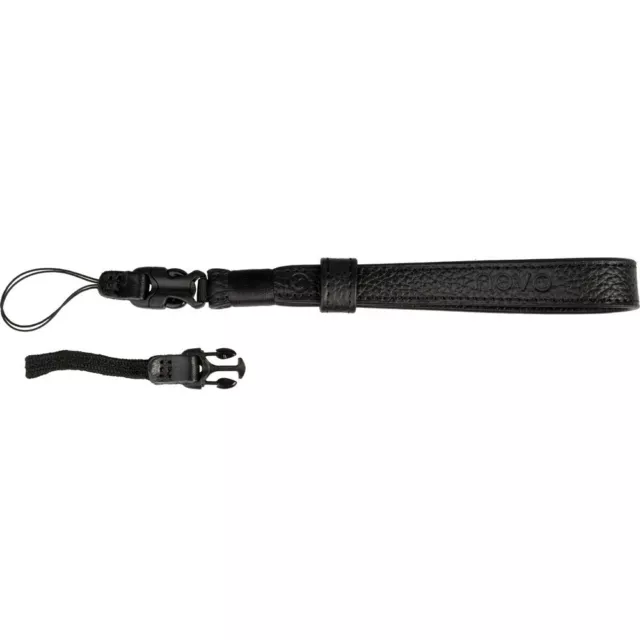 Novo VERSA Genuine Leather Camera Wrist / Hand Strap - Black