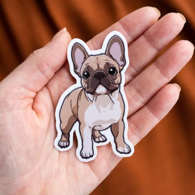 Frenchie Dog Glossy Vinyl Sticker Dog Pets French Bull Terrier Puppy Bulldog