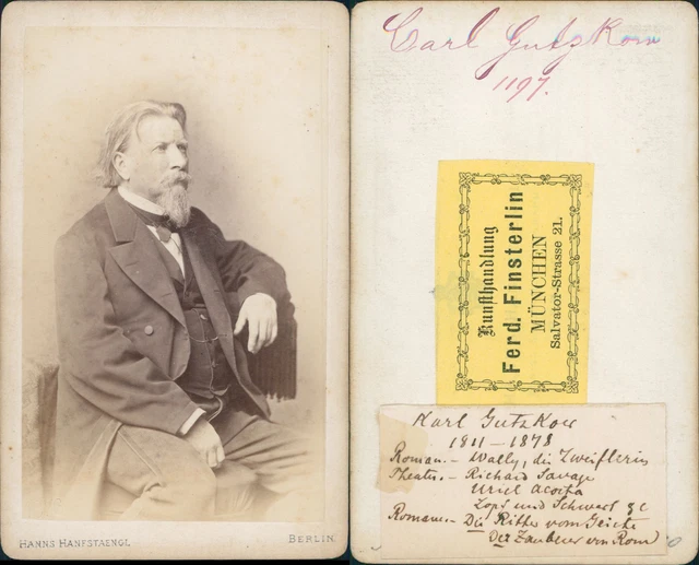 Photographie Vintage Albuminée Du Compositeur Franz Liszt - Kunst Et Wissenschaft, Vers 1870