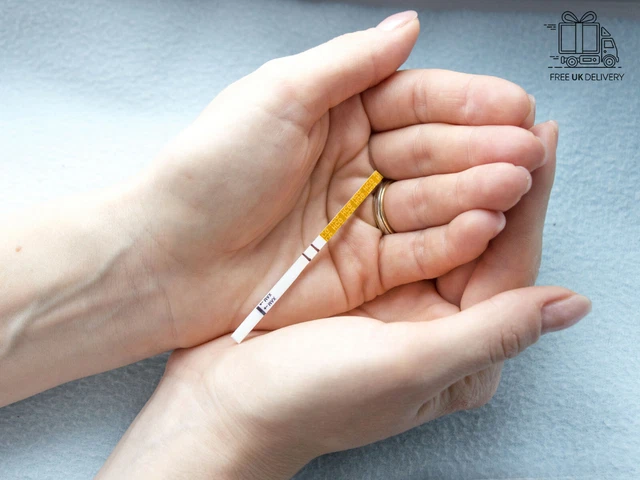 30 strisce reattive ovulazione ultra sensibili larghe 25 mIU test di fertilità Regno Unito
