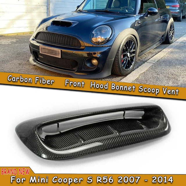 MK2 MINI Cooper S/SD/JCW R55 R56 R57 R58 R59 BLACK Bonnet Hood Air Intake  Scoop