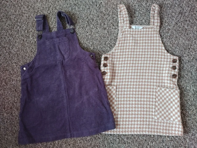 Girls Nutmeg/Primark Pinafore Style Dresses Bundle 4-5 Years