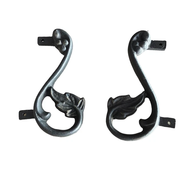 Cast Iron Grape & Vine Furniture Architectural Decorative Detail Pair 7.25” L