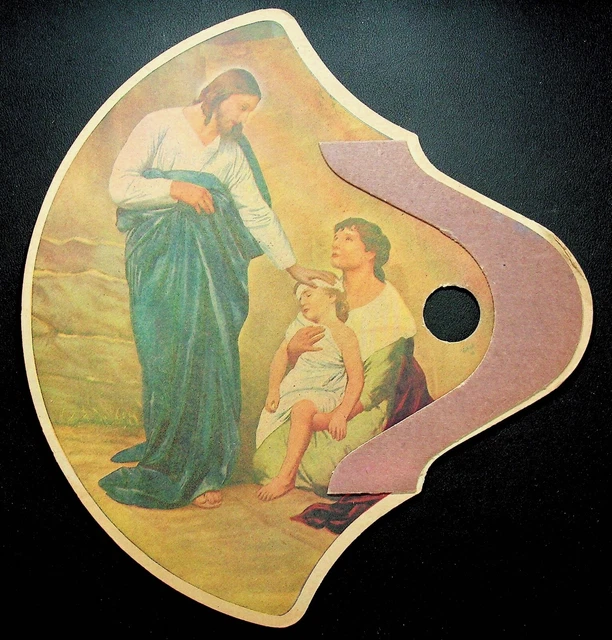 Stitely's Oskaloosa, Iowa Advertising Item Religious Fan- E11-B