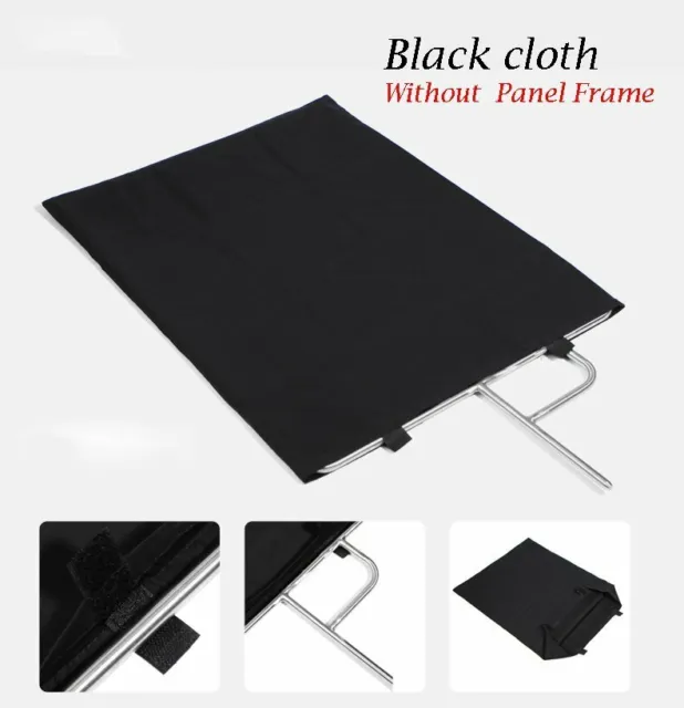 Selens 3 Size Stainless Flag Panel Cloth Reflector Diffuser fr Photography Video