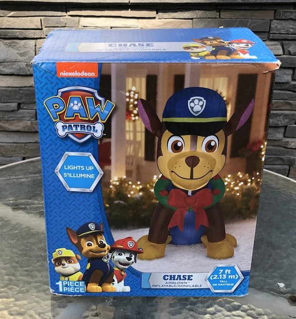 GEMMY PAW PATROL Chase 7’ Feet Airblown Inflatable Lighted Christmas ...