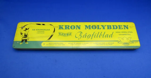 KRON Vintage MOLYBDEN HACKSAW BLADES 10-24 Made In Sweden UNUSED CONDITION #3