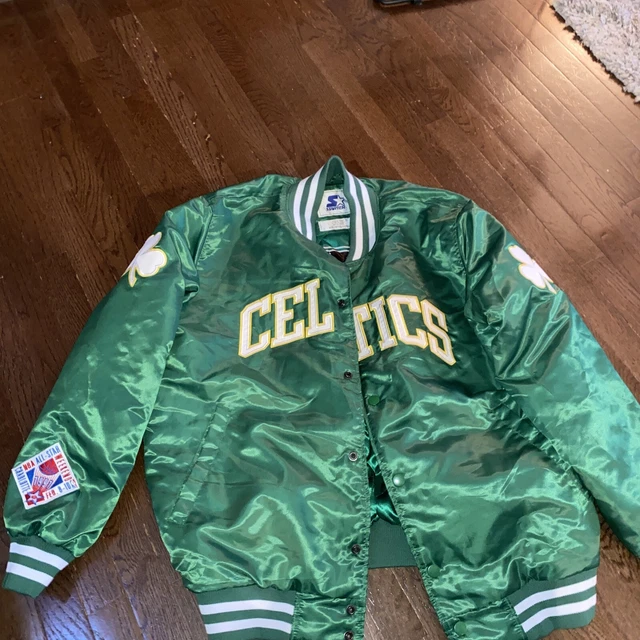 VTG Boston Celtic jacket Rare Vintage Satin Bomber Dee Brown Dunk Contest XXL VTG Boston Celtic jacket Rare Vintage Satin Bomber Dee Brown Dunk Contest XXL