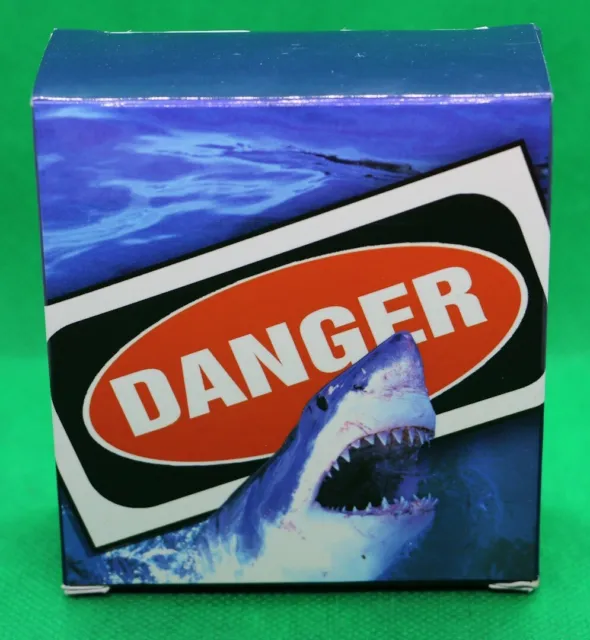 Tuvalu 2007 Deadly Dangerous White Shark $1 1oz Silber Proof Silver Danger RAR