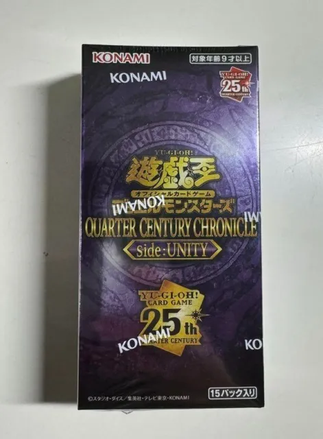 Yu-Gi-Oh Duel Monsters QUARTER CENTURY CHRONICLE side:UNITY Box Japanese Sealed