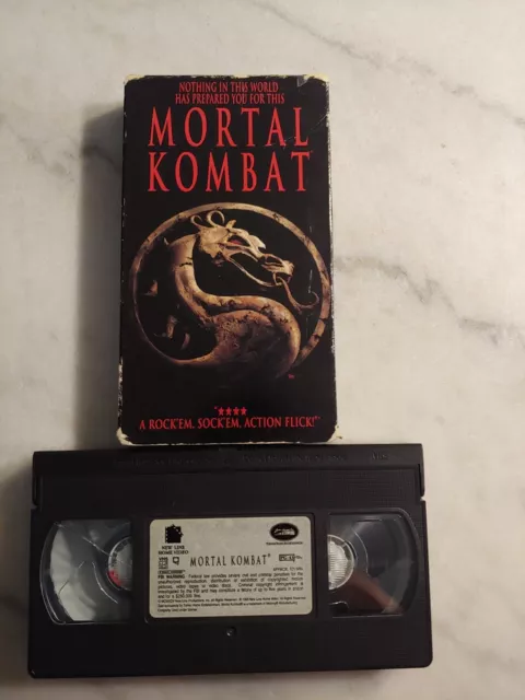 MORTAL KOMBAT VHS,1995- Martial Arts Fantasy Action EARLY PROMO Movie  SEALED HTF