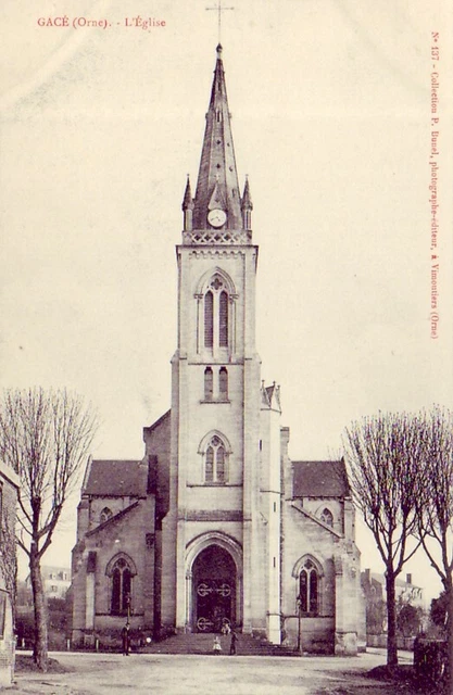 CPA 61 ORNE Env. Argentan Mortagne au Perche Vimoutiers GACE L'Eglise   animée