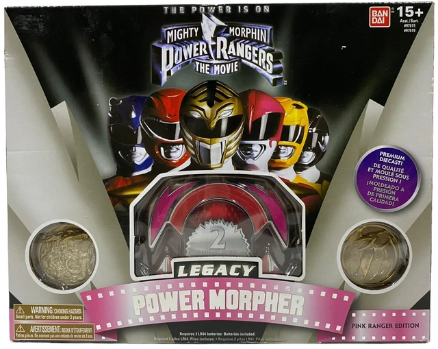 MIGHTY MORPHIN POWER Rangers film Legacy Power Morpher rose Ranger NEUF ...