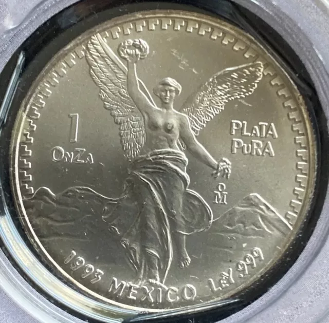 1993 Mexico Libertad Una Onza Plata Pura Uncirculated .999 Fine 1 oz Silver