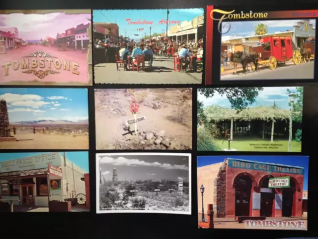 30+ Postcard lot, Tombstone, Arizona. Set 3. Nice!